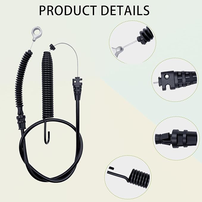 Deck Engagement Cable 946-05124A Fit for Craftsman Cub Cadet, MTD, Troybilt, Huskee, Murray, Troy Bilt, Yard Machines & Yard-Man 746-05124A 746-05124 946-05124 Lawn Mower
