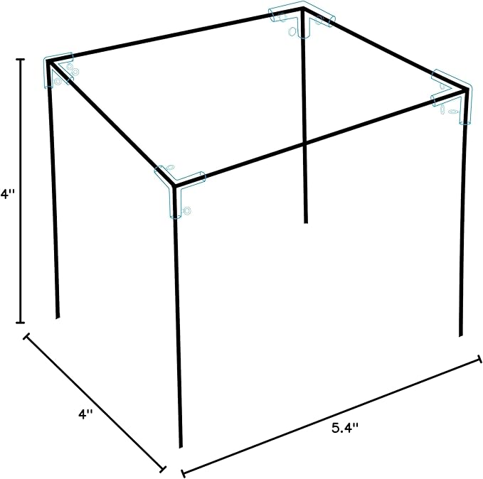 Aoneky 1'' Corner Canopy Fitting Couplers Kit - Fits 3/4" EMT - Frame Carport Connectors (4pcs 3 Way Fittings)