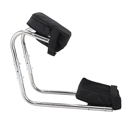 GOTOTOP Knee Seat Gardening Tool Stainless Steel Ergonomic Ankle Support Multifunctional Knee Seat Leg Brace for Gardening Work