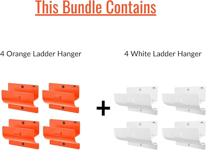 Heavy Duty Wall Hooks – Carbon Steel Garage Hooks for Tools, Ladders, Garden Equipment, and Home Storage