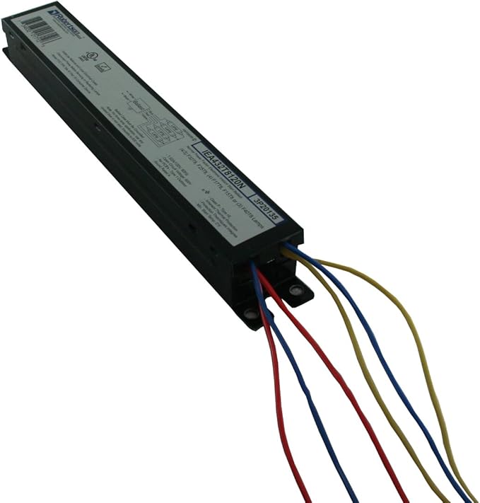 Robertson IEA432T8120N (3P20135) Electronic Fluorescent Ballast, for 3 or 4 T8 Fluorescent lamps between 17W-32W (F17T8 through F32T8) or 3 F40T8 Lamps, Instant Start, 120V (Qty 1)