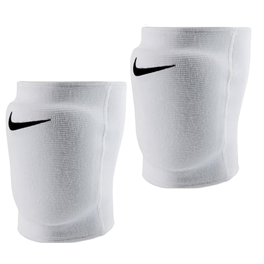 Nike Premium Dri-Fit Knee Pads (1 Pair), Essential/Streak/Varsity, Cushioning/Sweat-wicking/Unisex (Essential White - XS/S)