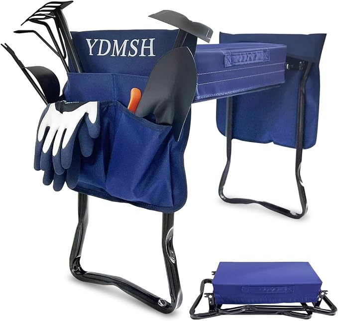 Garden Kneeler and Seat Heavy Duty Gardening Bench Extra Wide,Gardening Stools and Seats for Seniors,Garden Bench for Kneeling and Sitting,Foldable Kneeling Bench