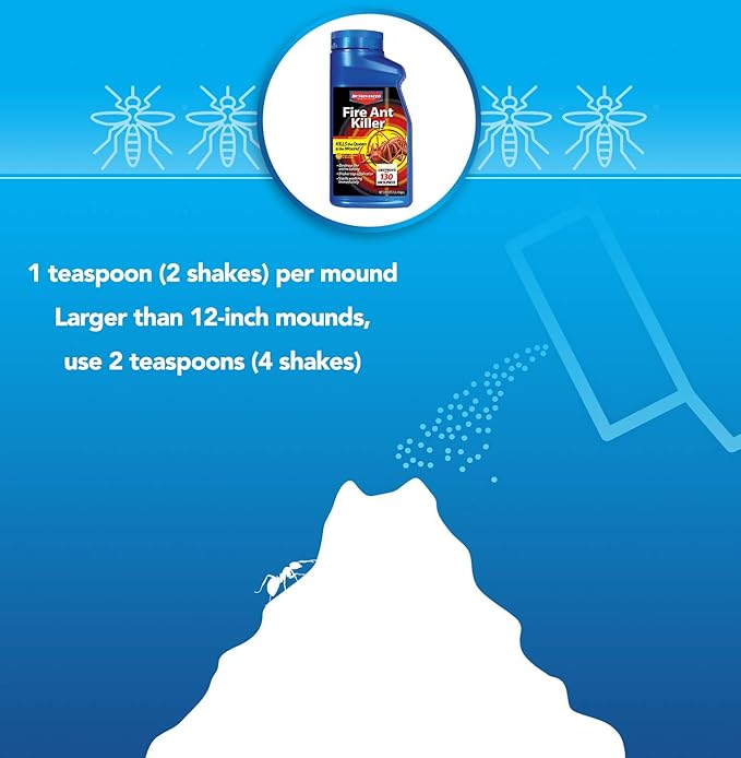 BioAdvanced Ant Killer Outdoor, Dust, 1 lb, 130 Mounds, Ant Powder Killer Outdoor (Pack of 2)