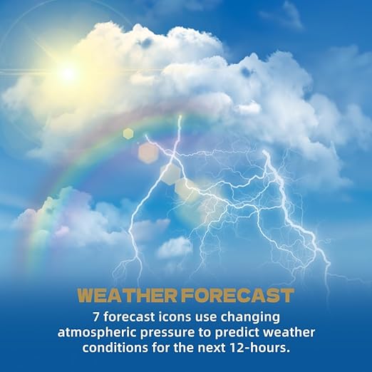 Wireless Weather Stations, with 330ft Range Sensor and Adjustable Backlight Inside Outside Monitor (White)