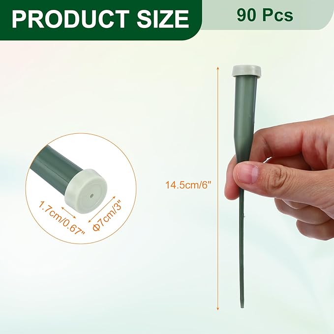 MECCANIXITY 160 Pcs Floral Water Tubes, 6 Inch Flower Water Tubes Floral Vials with Pick and Caps for Plants Stem Fresh Flowers Arrangement Decor Florist Supplies, Dark Green/Light Green Grey