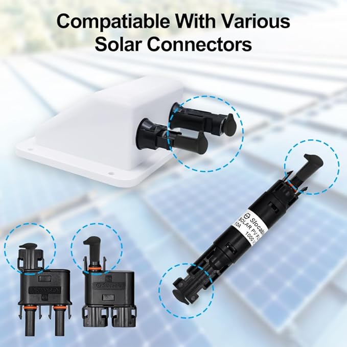 Solar Panel Connector Cap, 5Pairs IP67 Silicone Dust and Waterproof, Male and Female Cap for Solar Connector, Solar Inverter