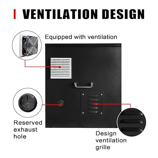 Lockable Generator Box for Outside/RV/Truck/Trailer, Outdoor Generator Shed Storage Box Quiet Enclosure (30"x22"x24")