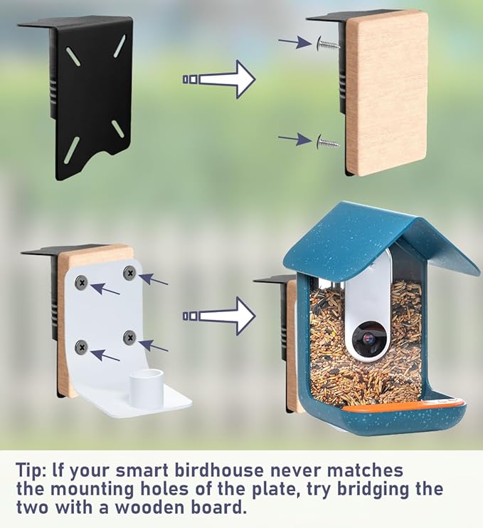 90 Inch Smart Bird Feeder Pole with 5-Prong Base, Adjustable Bird House Pole Mount Kit for Outdoors, Heavy Duty Bird Feeder Stand for Wild Birds Watching, Black