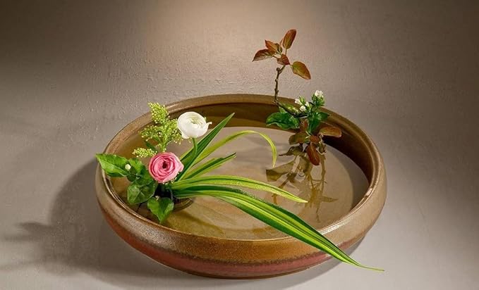 JapanBargain 2304, Japanese Ikebana Kenzan Flower Frog for Flower Arrangements Brass Floral Arranging Pin Needle Holder Made in Japan, 5-1/8" x 1-5/8"