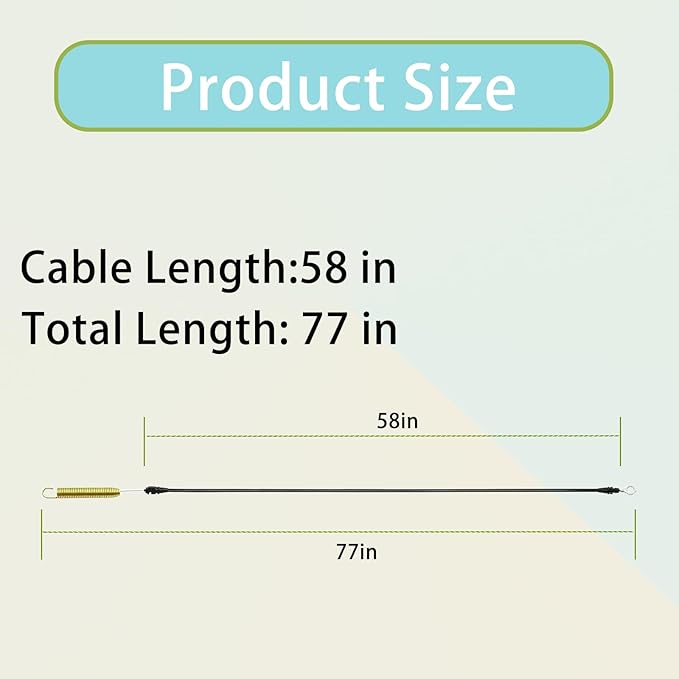 GY21106 GY20156 Control Cable, for John Deere 42" Deck L100, L108, L110, L111, L118, LA105, LA110, LA115, LA125, LA135, X100, X120 LA125 & X300 Series Riding Lawn Mower Tractor