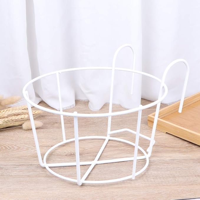 4 Pack Hanging Planters for Railings Rail Planter Hanging Baskets Flower Pot Holders Iron Plant Racks Metal Fence Planter Potted Stand Mounted Balcony Plant Baskets Container,Garden Steel Pots