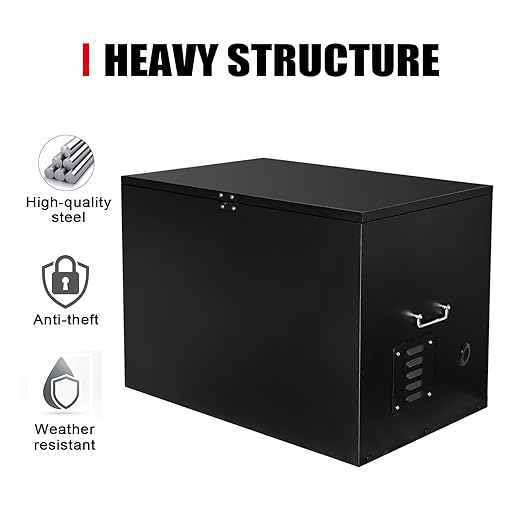 Lockable Generator Box for Outside/RV/Truck/Trailer, Outdoor Generator Shed Storage Box Quiet Enclosure (30"x22"x24")