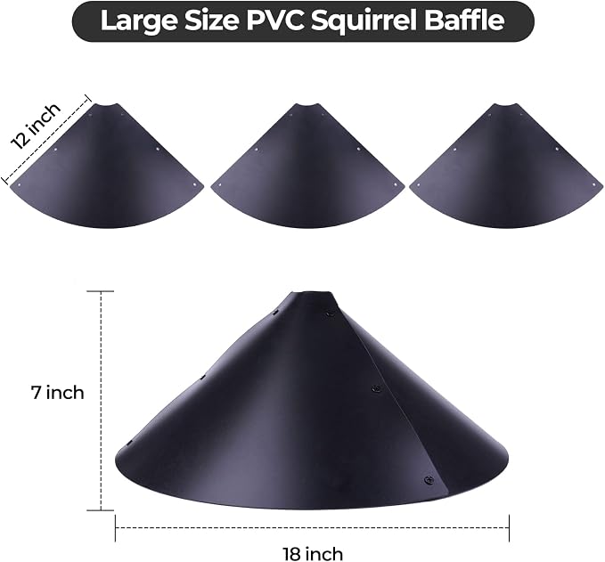 Garden Bird House Pole for Outdoor, BITNIN 92 Inch Heavy Duty Bird Feeder Pole Stand with Squirrel Proof Baffle 4 Shepherd Hooks, 5-Prong Base Bird Feeding Station Adjustable Height