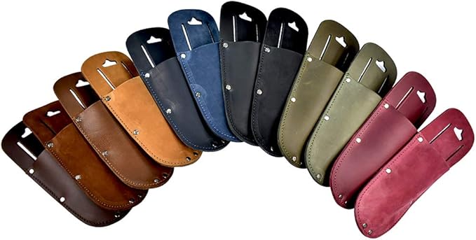 Hide & Drink, Thick Leather Holster for Pruning Shears w/Belt Loop Garden Scissors Sheath, Folding Saw, Construction & Utility Tools Pouch, Handmade Includes 101 Year Warranty