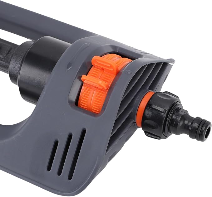 Generic Precision Garden Oscillating Bar Sprinkler,Lawn Sprinkler with Weighted Base,19 Holes Garden Water Oscillating,4 Spray Modes Covers Up to 4000 Sq Ft for Lawn