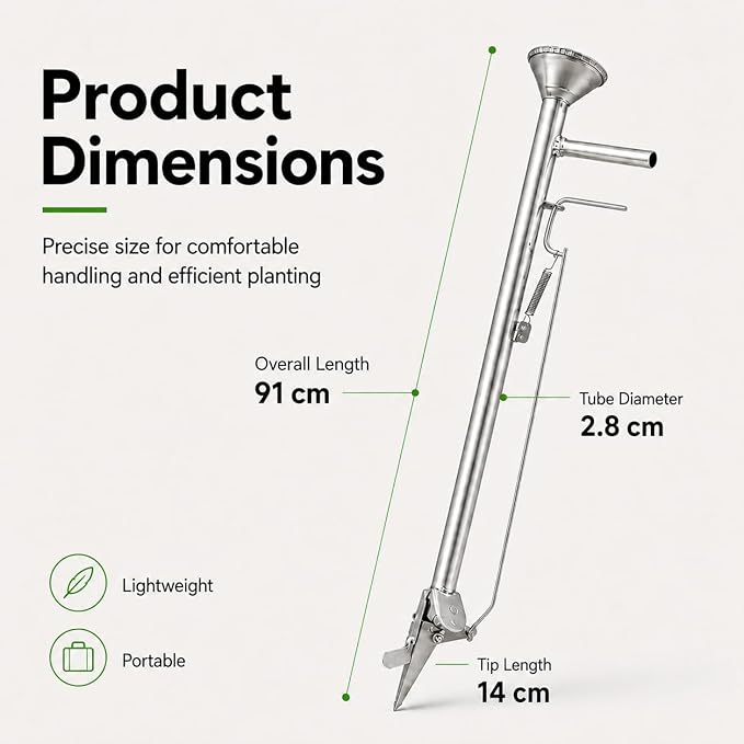 Seed Sower Gardening Tools Fertilizer Applicator Manual Seeder Vegetable Seeder Planter,Sowing and Fertilization,for Agriculture Garden