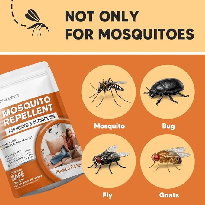 SCFKAOF Mosquito Repellent Outdoor Patio, Mosquito Deterrent for Yard, Indoor Mosquito Repellent Balls, Mosquito Repeller for Patio, Keep Mosquito Away, Covers 120 Sq. Ft, 60 Days Protection-3 Packs