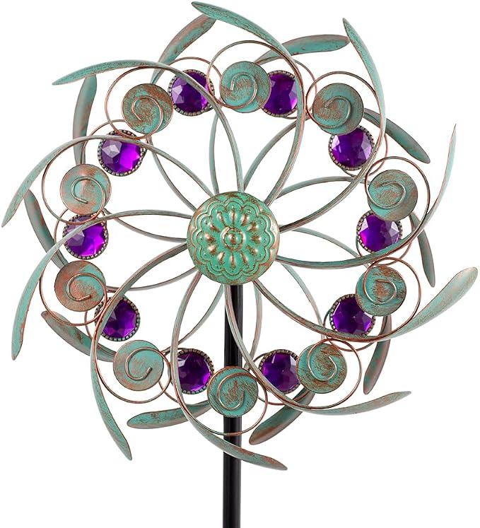 Viveta Outdoor Wind Spinners, Sculpture, Windmill for Yard and Garden | Metal,Double-Sided,for Yard and Garden