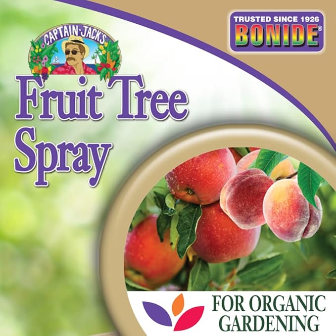 Bonide Captain Jack's Fruit Tree Spray, 32 oz Concentrate, Insect & Disease Control Spray for Organic Gardening