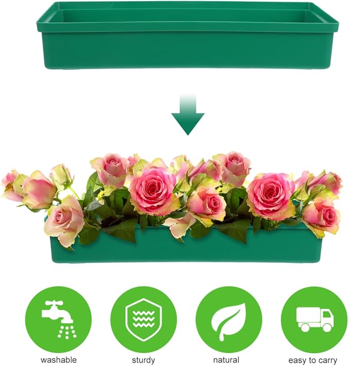 BESPORTBLE Floral Foam Trays for Arrangements 10 Pack Flower Mud Fixing Trays Wedding Party Landscape Decorations