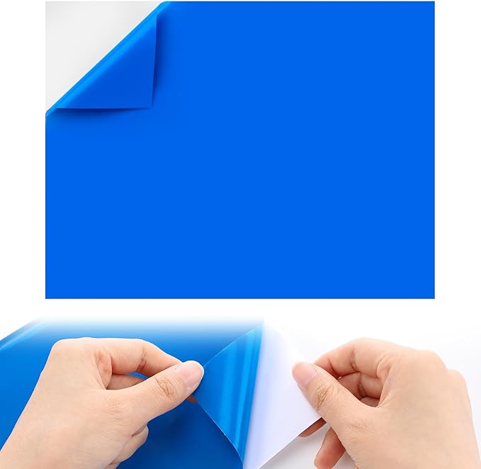 Aulock 2.8ft x 2ft Large Clear Pool Liner Repair Patch - Self-Adhesive Vinyl Patch Kit for In-Ground or Above Ground Pools Inflatable Swimming Pools, Blue