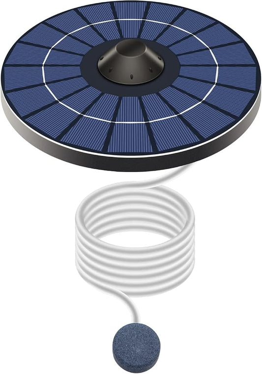 Lewisia Solar Floating Pond Aerator 2.5W Solar Powered Air Pump with Air Hoses and Bubble Stones Pond Aerator Bubble Oxygenator