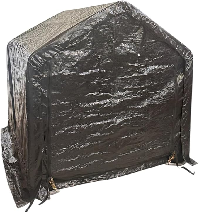 Garden Winds Replacement Cover Kit Compatible with The ShelterLogic 6' x 6' x 6' Portable Shed in a Box Model 70401 – Heavy Duty Enclosure for Outdoor Storage, Waterproof, Flame Resistant – Black