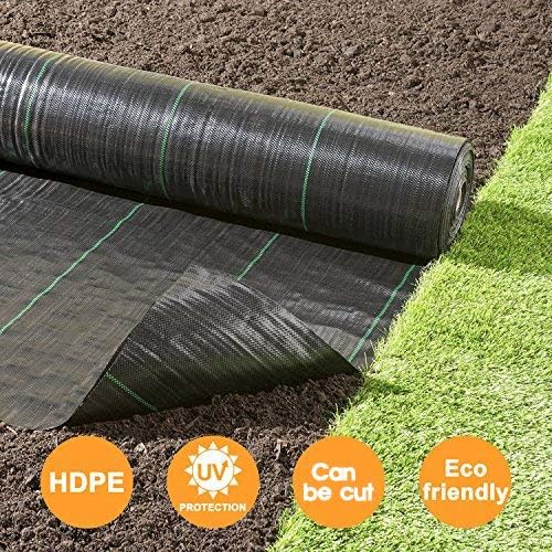 Petgrow Heavy Duty Weed Barrier Landscape Fabric for Outdoor Gardens, Non Woven Weed Blockr Fabric - Garden Landscaping Fabric Roll - Weed Control Fabric in Rolls(3FTx250FT)