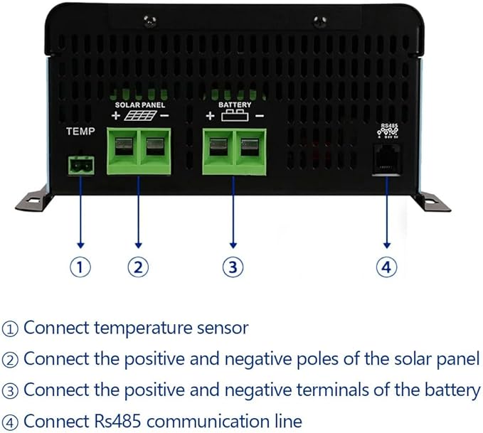120A MPPT Solar Charge Controller,12V 24V 36V 48V 60V 72V 84V 96V Solar Battery Regulator PV Max 230V for Sealed Lead Acid Gel and Lithium Battery