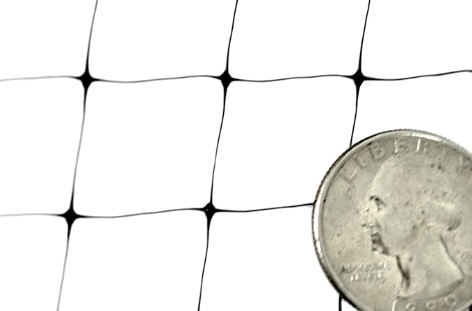 Easy Gardener 6050AZ Netting and Fencing, 7 ft X 100 ft, Black (Pack of 2)