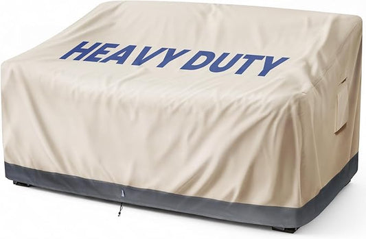 Extra Heavy Duty Outdoor Couch Cover Waterproof Up to 8000pa, Large 3-Seater Patio Sofa Cover, Lawn Patio Furniture Covers with Air Vent, 79" W x 37" D x 35"H