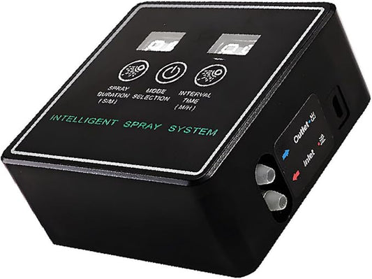 Yosoo Automatic Reptile,Fogger with Touchscreen Controller 360 Rotation Fog Nozzle for Plant Humidification with Intelligent Timing and Auto Cycle (5m 2 Nozzles)