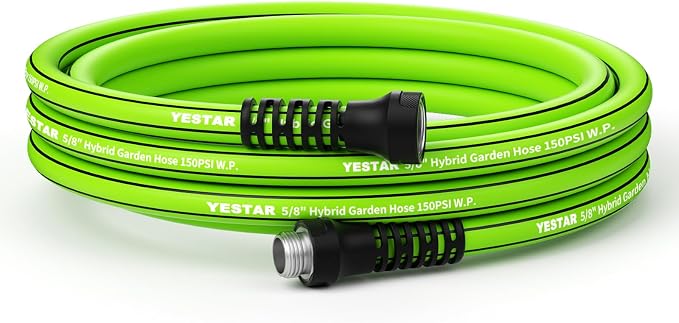Garden Hose 15ft,Water Hose Heavy Duty,Flexible and Durable, Lightweight Hybrid Hose with Swivel Handle,Leakproof Hose Male to Female Fittings
