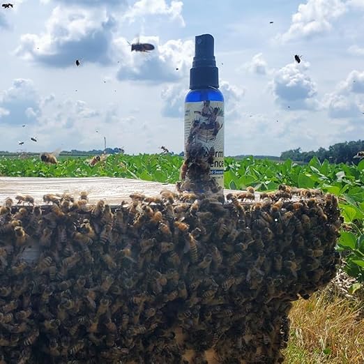 Swarm Lure - Scientific Formula Mimics Nasonov Pheromone - Honey Bee Swarm Attractant – Long Lasting 2 oz Spray Bottle