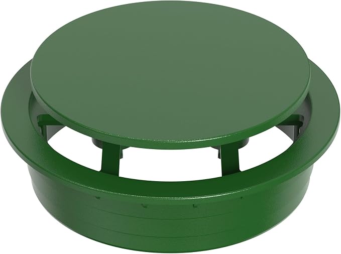 6" Pop Up Drainage Emitter for 6" S&D Hub, Dual-Rod Downspout Cover, Outdoor Drain Cover for Yard Outlet, Channel Drains & Catch Basins, 1PC