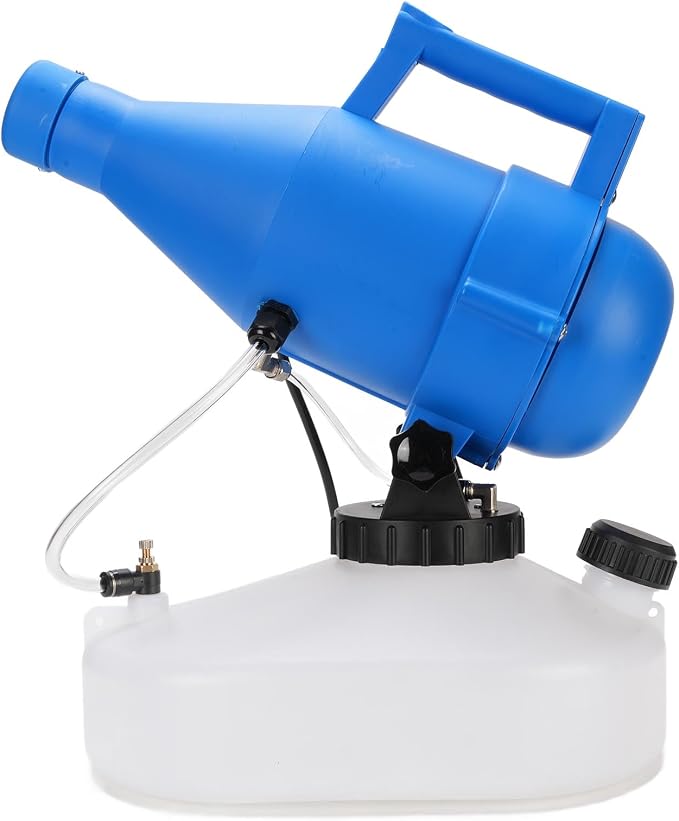 4.5L Electric Fogger Sprayer Adjustable Portable Fogger Atomizer with Variable Frequency Motor 60 Tilt Valve 20-50m Mist for Hotel School Garden Indoor Outdoor (US Plug 110V)