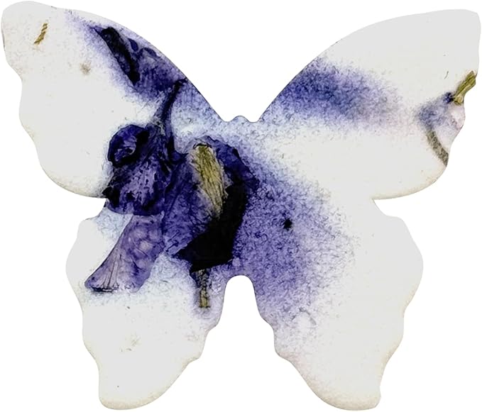 50pcs Small Purple Butterfly Seed Paper – Writable & Plantable Wildflower, Mom's Gift for Mother’s Day, Use for Wedding, Baby Shower, Party Favors & Easter Decorations