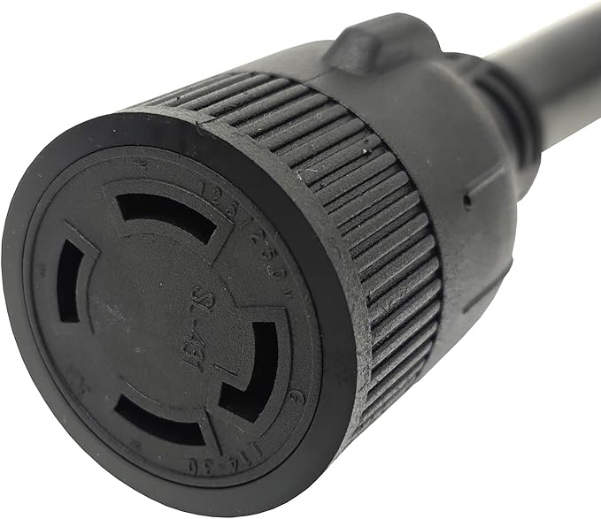 Parkworld 886283 Marine Shore Power 50A SS2-50 Plug Male to Generator Locking 30A L14-30 Receptacle Female