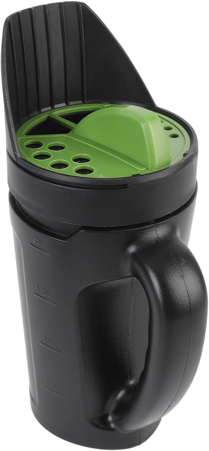 Hand Spreader for Salt Sand, 80oz Manual Seeder with 3 Openings, Ergonomic Handle, PE, PP, ABS, Portable, Easy to Use, for Garden with Soil and Fertilizer