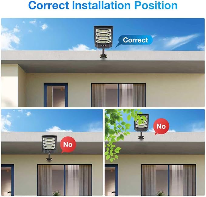 Solar Street Lights Outdoor Waterproof, 6500K 320°Wide Angle Solar Light,5730LED Solar Parking Light with Motion Sensor and Remote Control for Outdoor, Streets, Courtyards,-2Pack