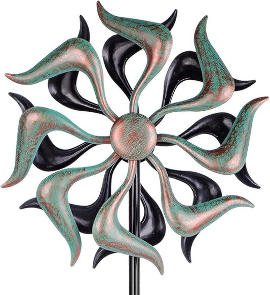 Stargarden Wind Spinners Outdoor, Metal Wind Spinner, Kinetic Wind Sculptures & Spinners, Decorative Pinwheels Double Windmill for Yard, Garden Decor