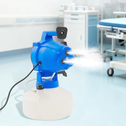 Electric ULV Fogger Sprayer 4L, Portable Fogger Sprayer Machine 1200W 110V with 3 Spray Nozzles, -45°~ 45° Adjustable Angle Handheld Spraying Tool for Home, Hotel, School, Lawn, Yard, Garden