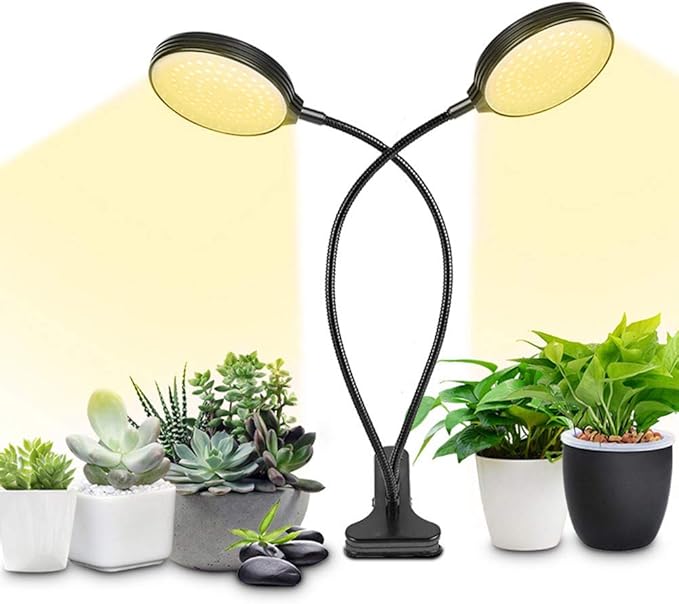 Grow Light 30W Sunlike Full Spectrum LED Plant Grow Lights with Timer Auto On/Off 4/8/12H Waterproof Grow Lamp for Indoor Plants, 5 Dimmable Levels, 3 Switch Modes, Adjustable Gooseneck