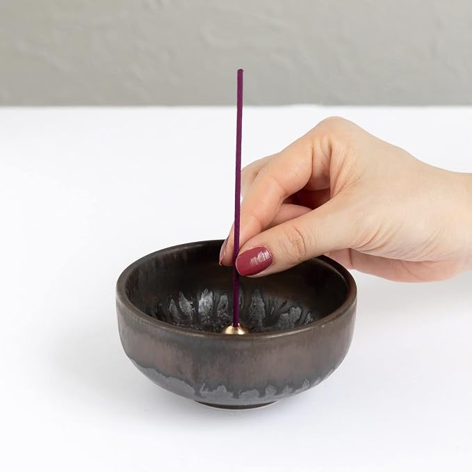 Asayu Japan Rose Incense Sticks - Low Smoke Japanese Incense, 40g (70-80 Sticks), Made in Japan, Smokeless for Less Irritation and Non-Toxic, for Meditation, Relaxation & Home Fragrance