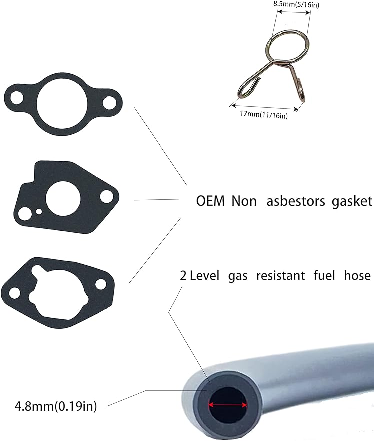YAMAKATO Gas Generator Carburetor Manual for Huayi P21-1D Predator 301cc 302cc 240cc 242cc 270cc 274cc Honda GX270 GX240