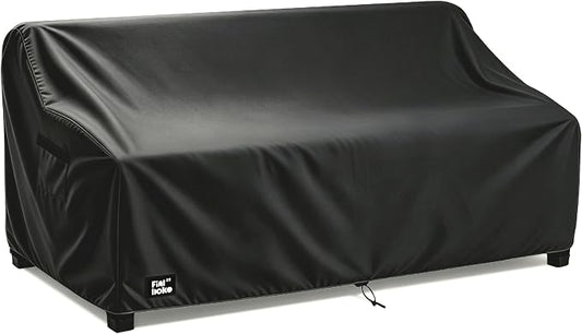 3-Seater Outdoor Sofa Cover, 79Wx38Dx35H inches Outdoor Furniture Covers Waterproof,100% Waterproof Heavy Duty Patio Furniture Covers,Black Minimalism Style Outdoor Couch Cover
