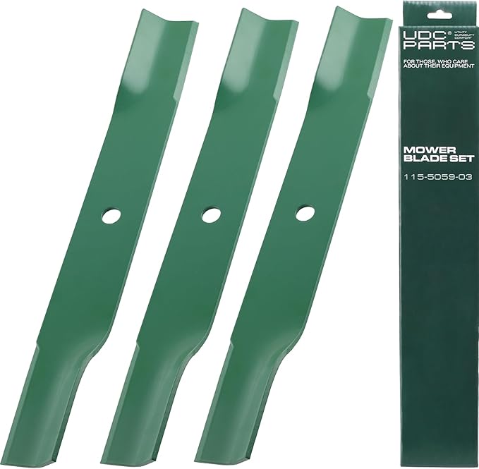 UDC Parts 115-5059-03 Mower Blades Replacement for Toro TimeCutter 50 Inch SS5000 75750 MX5000 75755 MX5060 MX5050 75759 SWX5050 74731 Exmark Quest 142-6453-S 110-6837-03 112-9759-03 Zero Turn/3 Pack