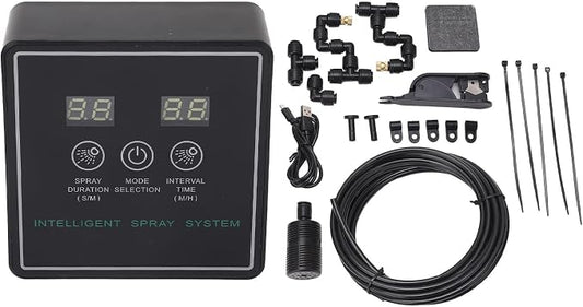 AYNEFY Reptile Fogger Smart System, 爬虫類 霧吹き 自動 Automatic Timing Humidifier 360 Misting Nozzles, 自動霧吹き 爬虫類 for Terrarium, Suitable for Lizards, Snakes, Turtles, Frogs