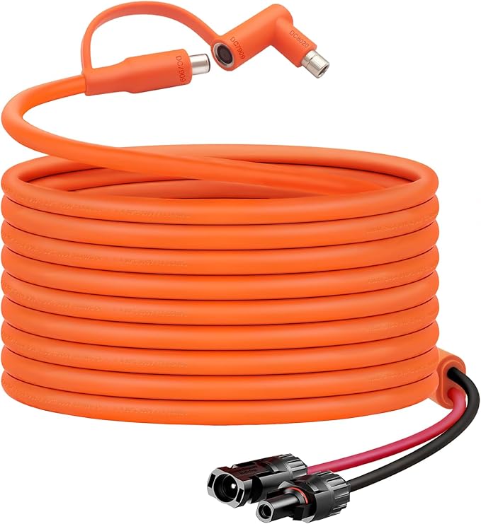 30FT MC4 to 8mm Adapter Cable for Jackery | Universal Solar Panel Connector and DC8020/7909 Compatible with BLUETTI, Yeti, Anker, Jackery Portable Power Station for Camping, RV, Emergency Use